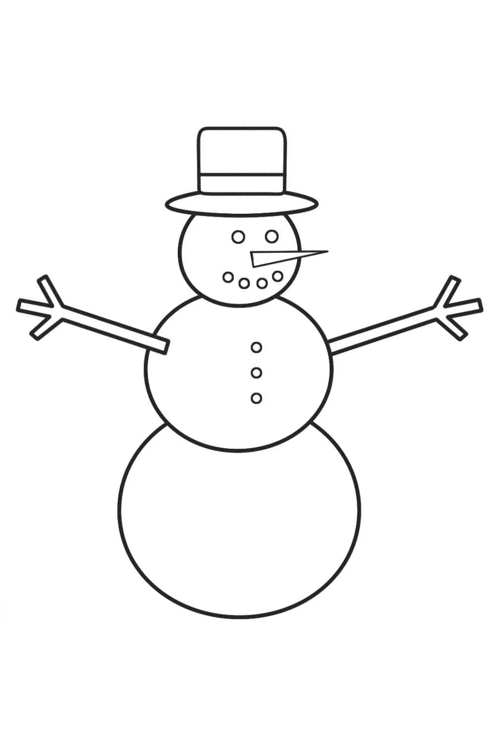 Dibujos para colorear e imprimir Snowman