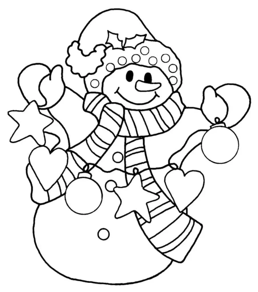 Dibujos para colorear e imprimir Snowman