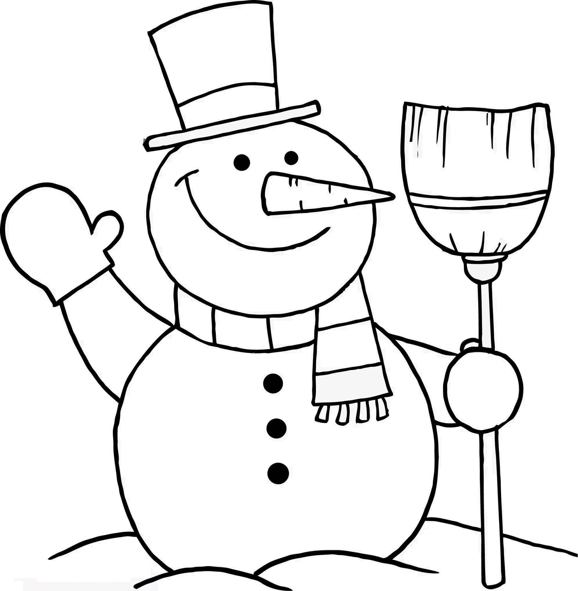 Dibujos para colorear e imprimir Snowman