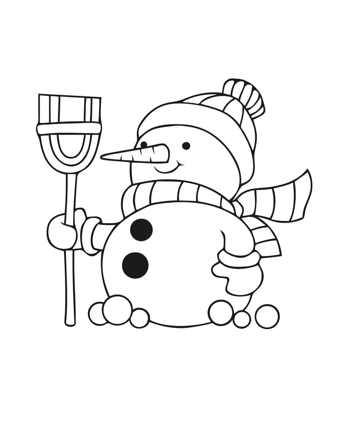 Dibujos para colorear e imprimir Snowman