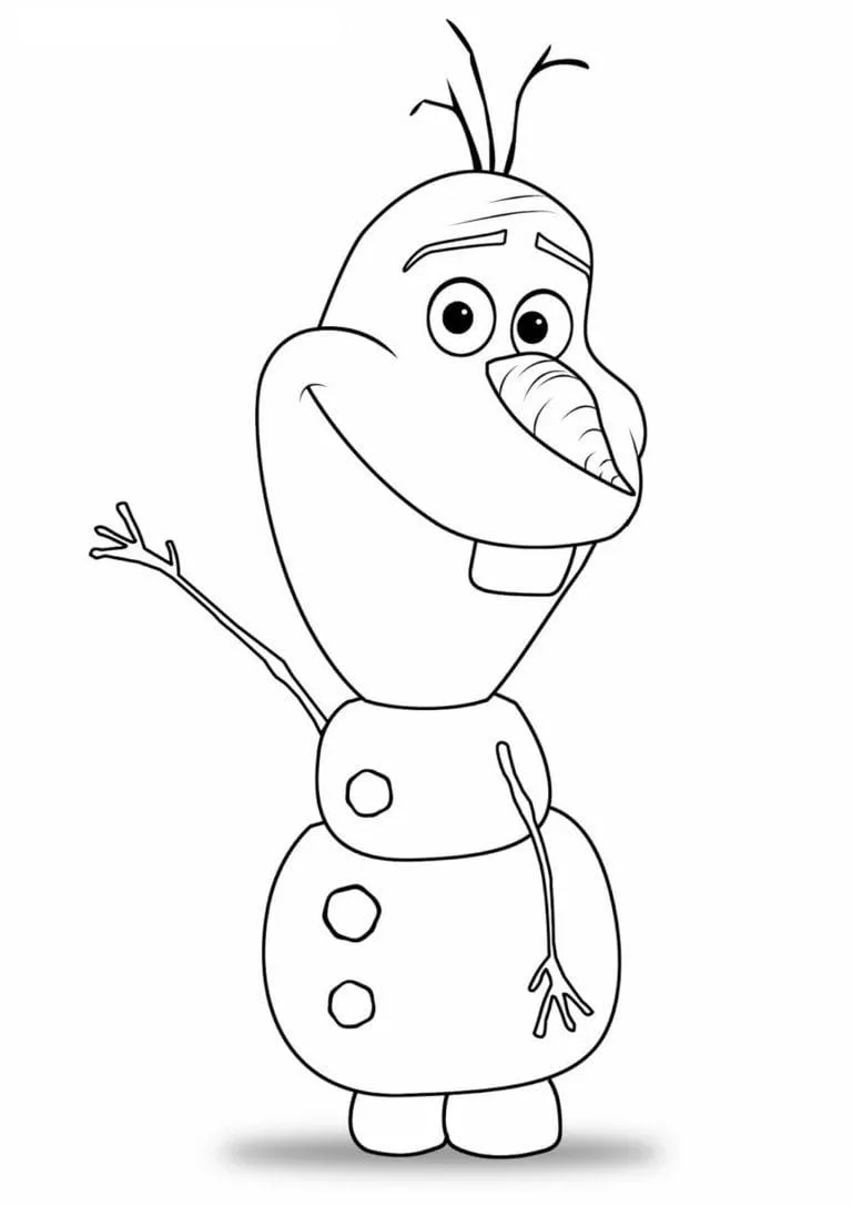 Dibujos para colorear e imprimir Snowman