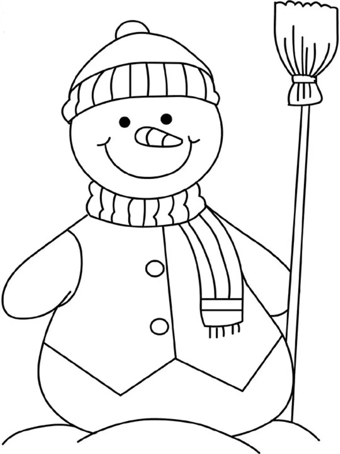 Dibujos para colorear e imprimir Snowman