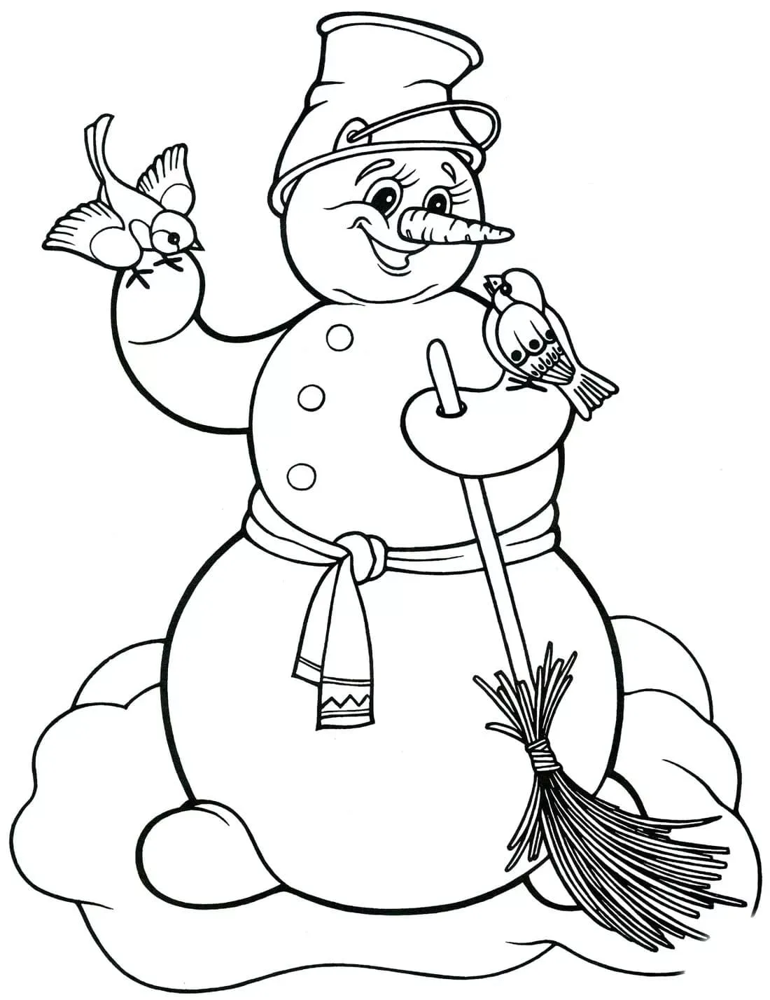 Dibujos para colorear e imprimir Snowman