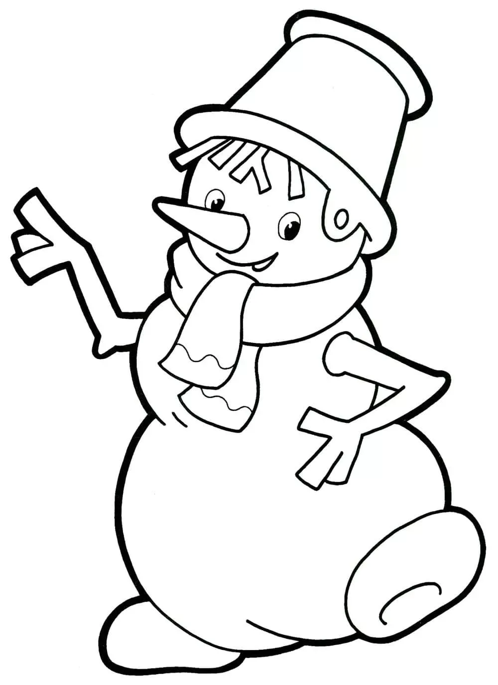 Dibujos para colorear e imprimir Snowman