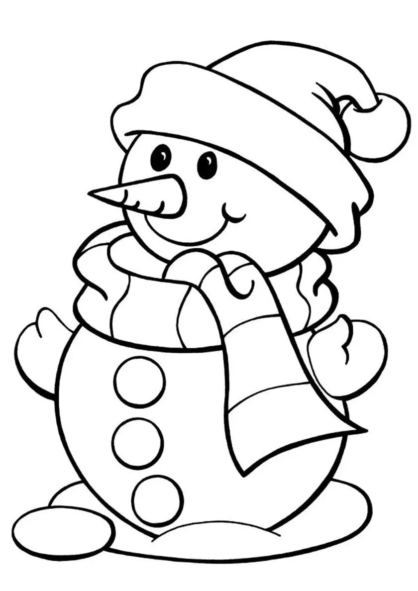 Dibujos para colorear e imprimir Snowman