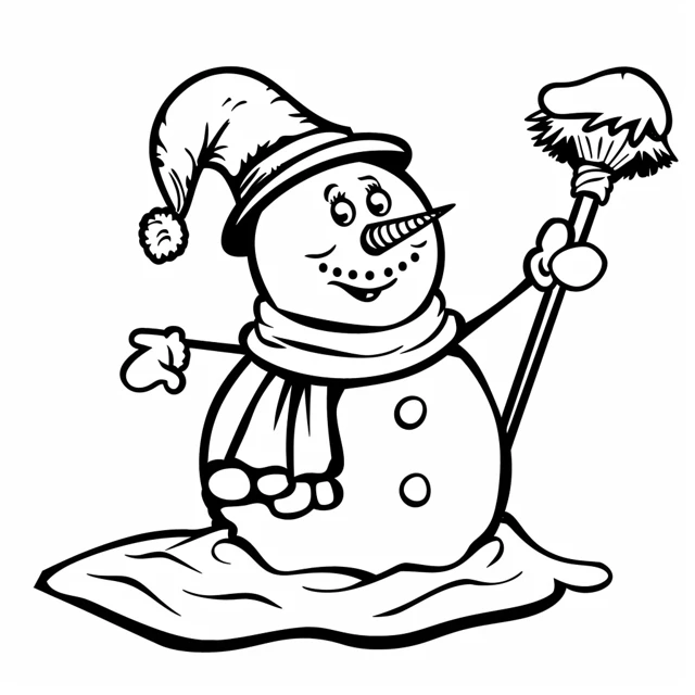 Dibujos para colorear e imprimir Snowman