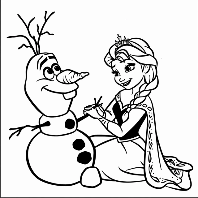 Dibujos para colorear e imprimir Snowman