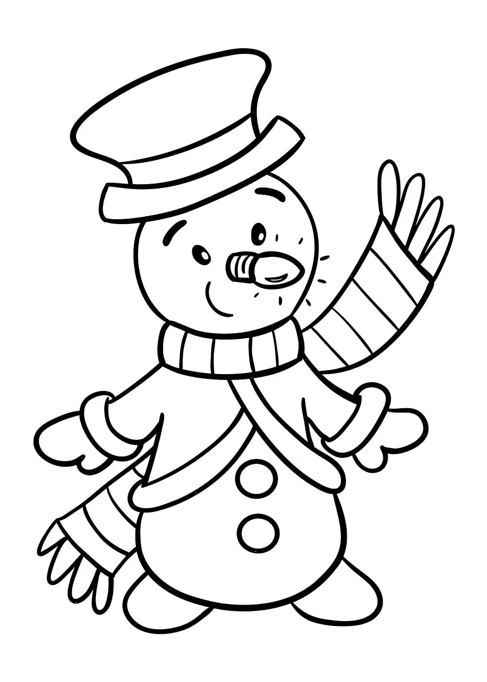 Dibujos para colorear e imprimir Snowman