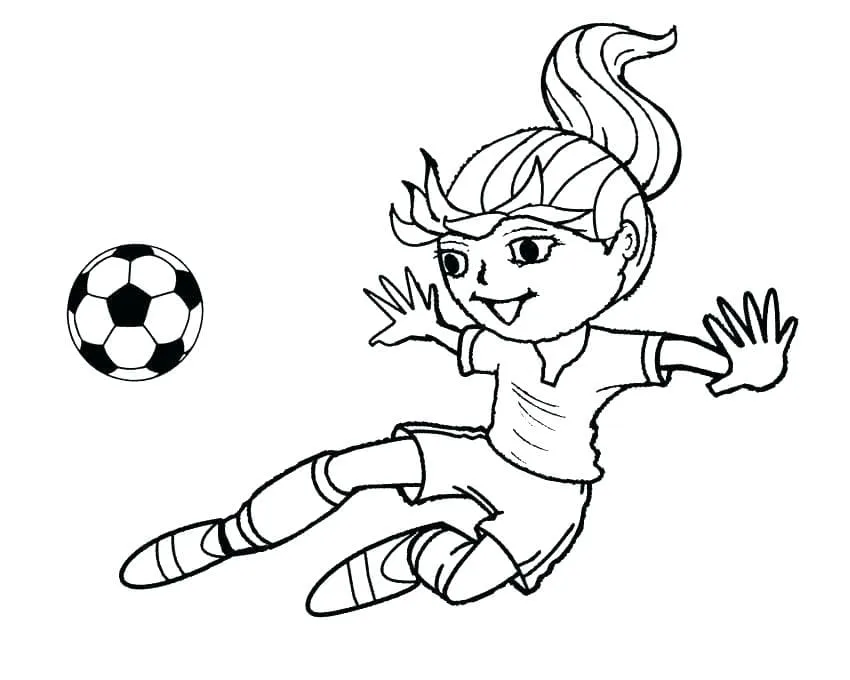 Dibujos para colorear e imprimir Soccer