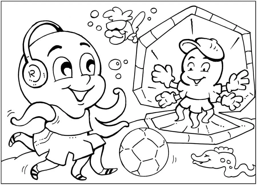 Dibujos para colorear e imprimir Soccer