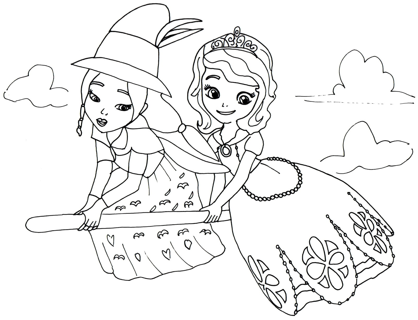 Sofia the First coloring pages 1