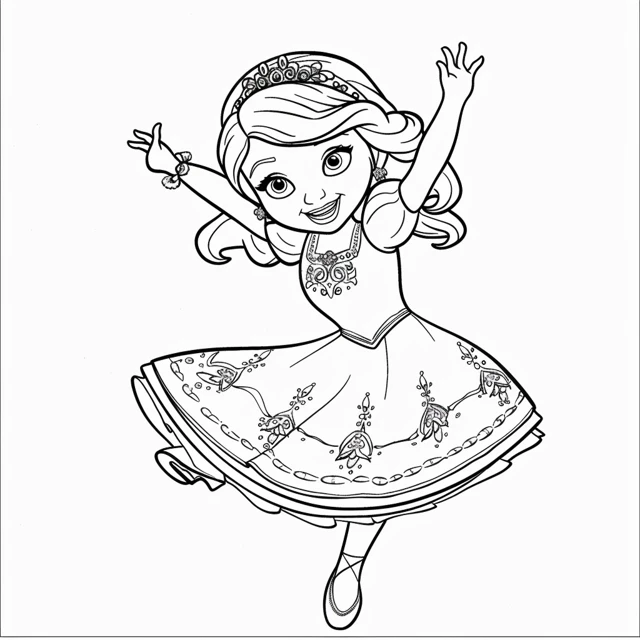 Dibujos para colorear e imprimir Sofia The First