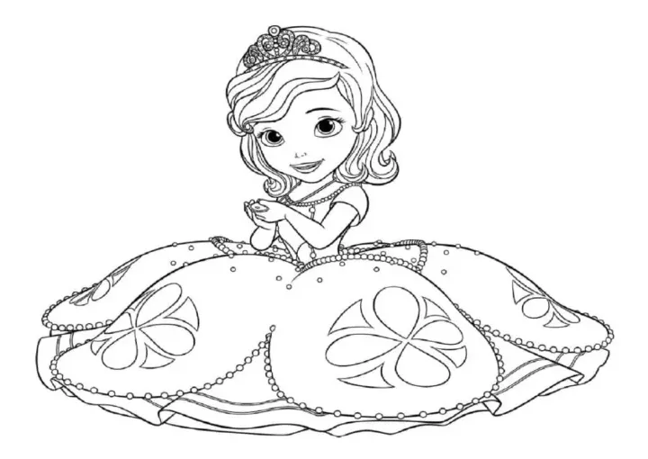 Dibujos para colorear e imprimir Sofia The First