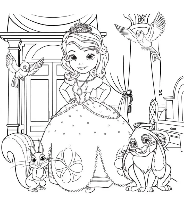 Dibujos para colorear e imprimir Sofia The First