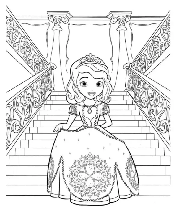 Dibujos para colorear e imprimir Sofia The First