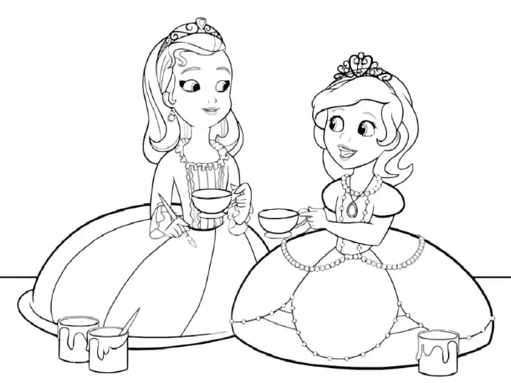 Dibujos para colorear e imprimir Sofia The First