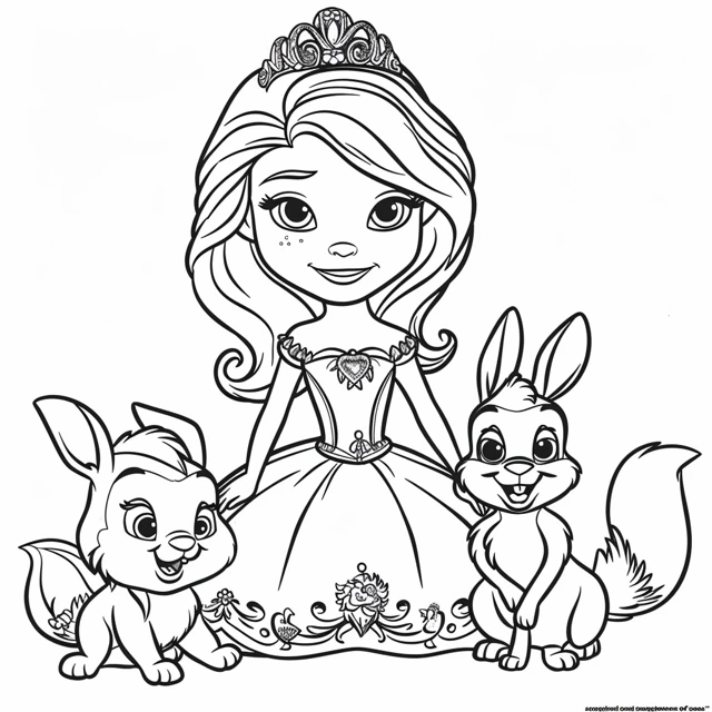 Dibujos para colorear e imprimir Sofia The First