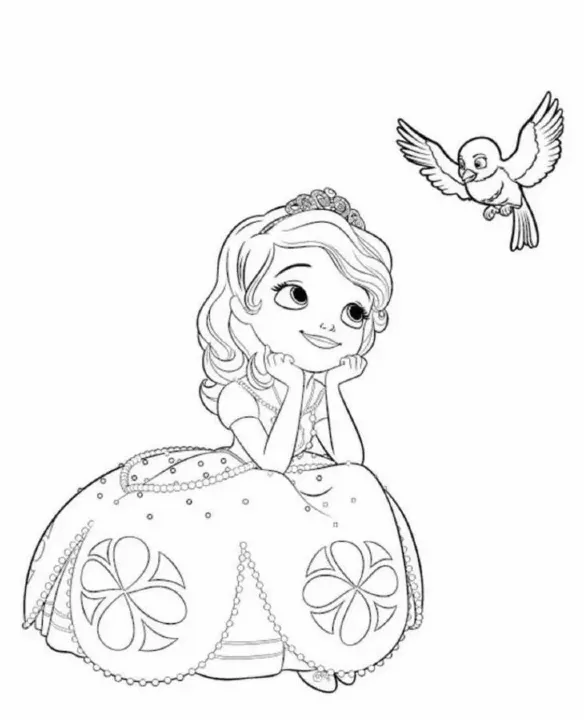 Dibujos para colorear e imprimir Sofia The First