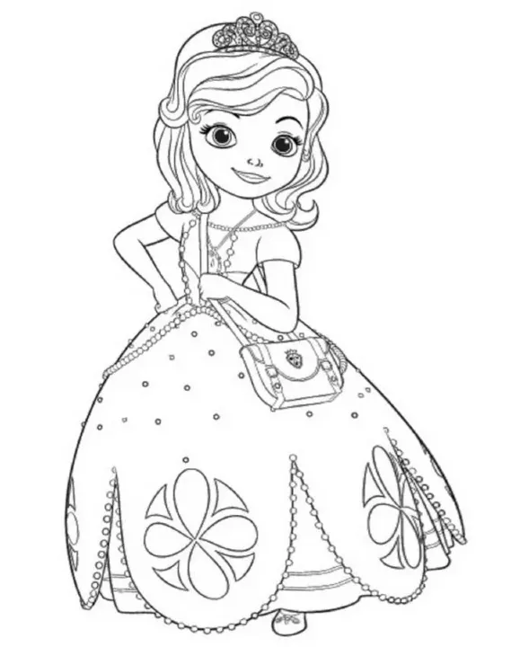 Dibujos para colorear e imprimir Sofia The First