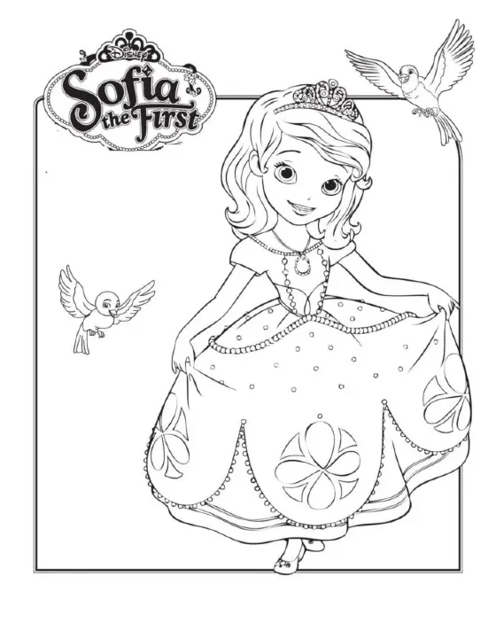 Dibujos para colorear e imprimir Sofia The First