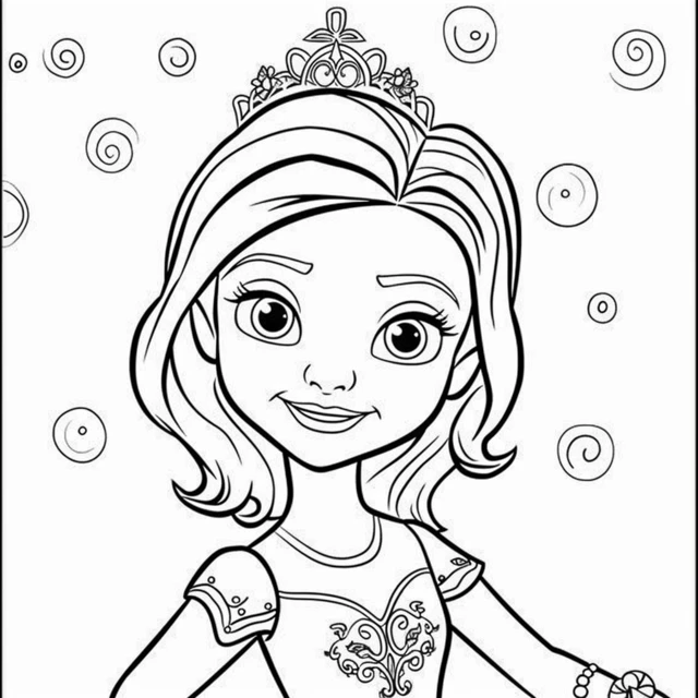 Dibujos para colorear e imprimir Sofia The First