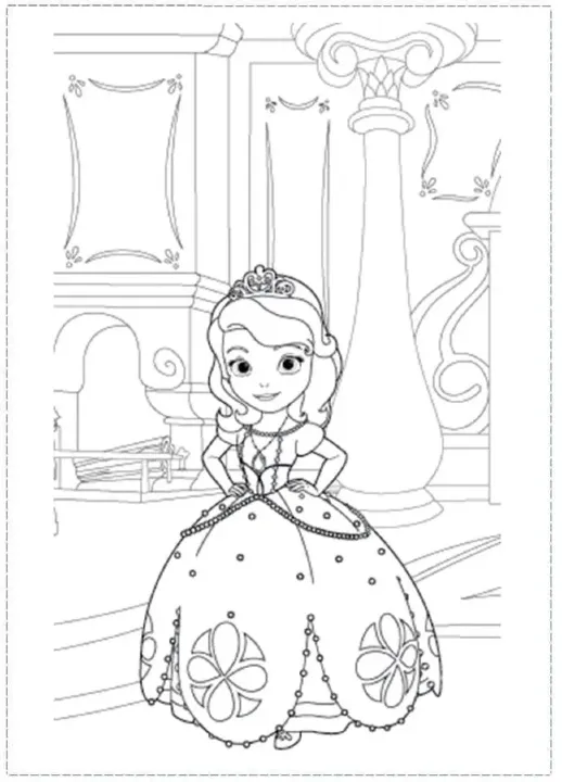 Dibujos para colorear e imprimir Sofia The First