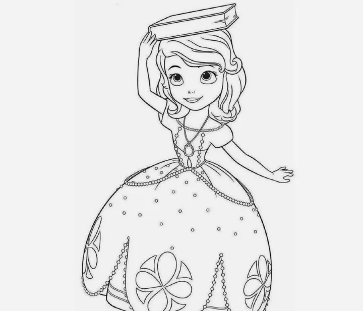 Dibujos para colorear e imprimir Sofia The First