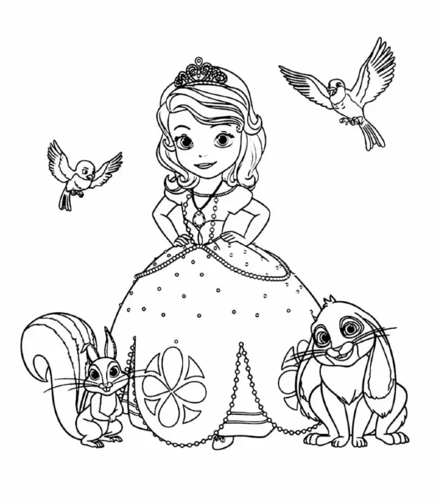 Dibujos para colorear e imprimir Sofia The First