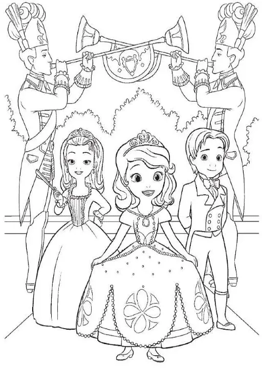 Dibujos para colorear e imprimir Sofia The First