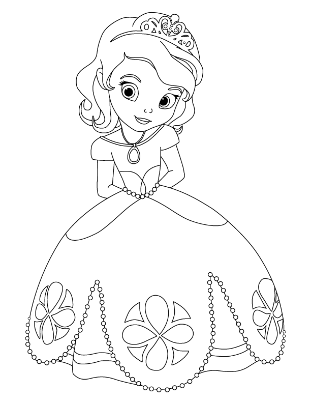 Dibujos para colorear e imprimir Sofia The First