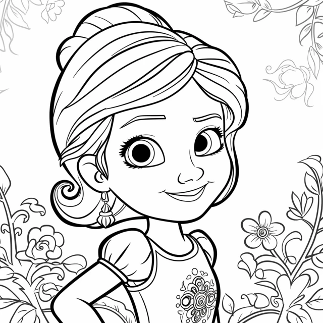 Dibujos para colorear e imprimir Sofia The First