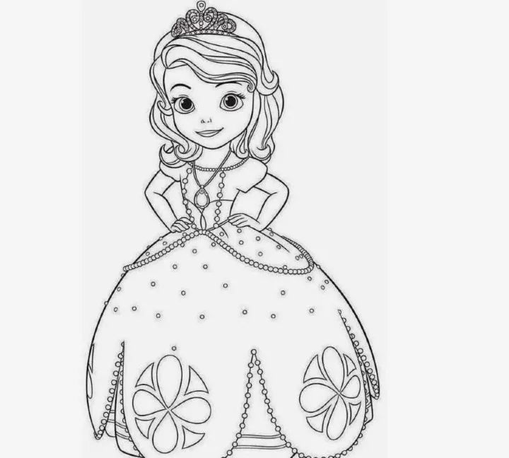 Dibujos para colorear e imprimir Sofia The First