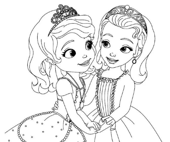 Dibujos para colorear e imprimir Sofia The First