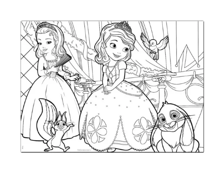 Dibujos para colorear e imprimir Sofia The First