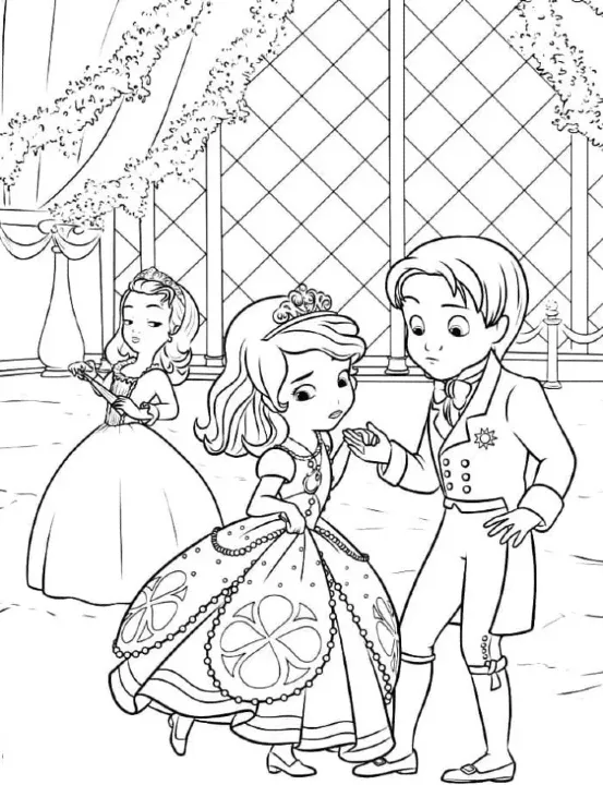 Dibujos para colorear e imprimir Sofia The First