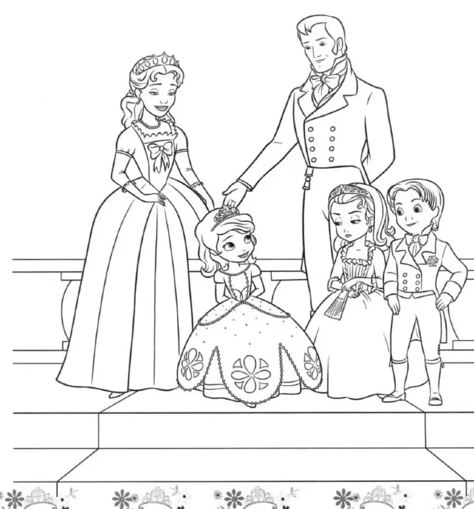 Dibujos para colorear e imprimir Sofia The First