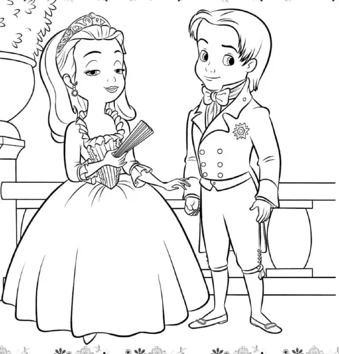 Dibujos para colorear e imprimir Sofia The First