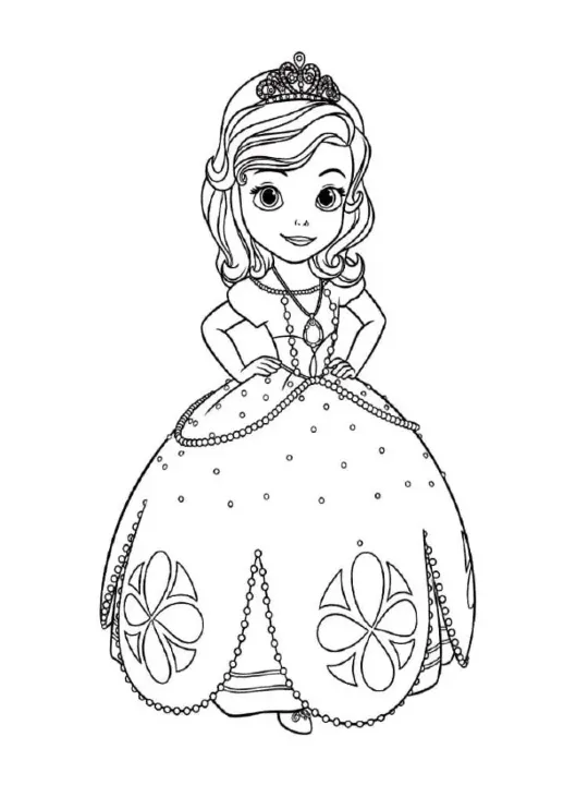 Dibujos para colorear e imprimir Sofia The First