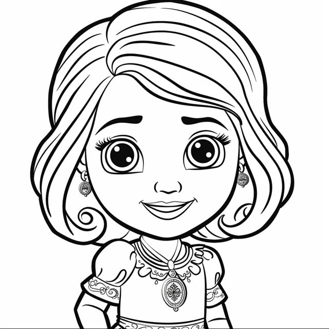 Dibujos para colorear e imprimir Sofia The First