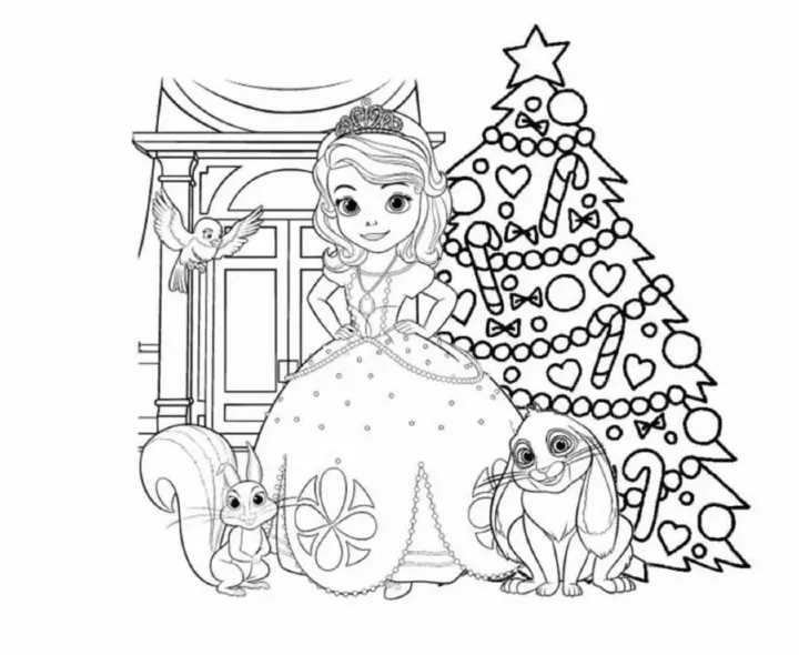 Dibujos para colorear e imprimir Sofia The First