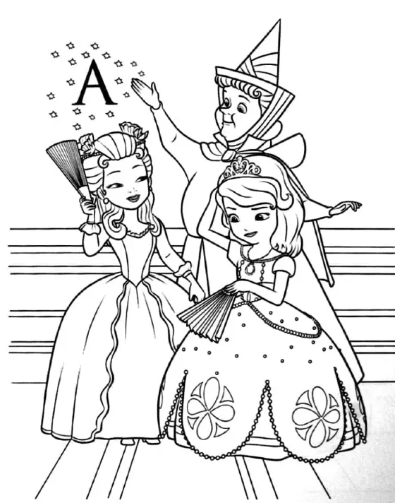 Dibujos para colorear e imprimir Sofia The First