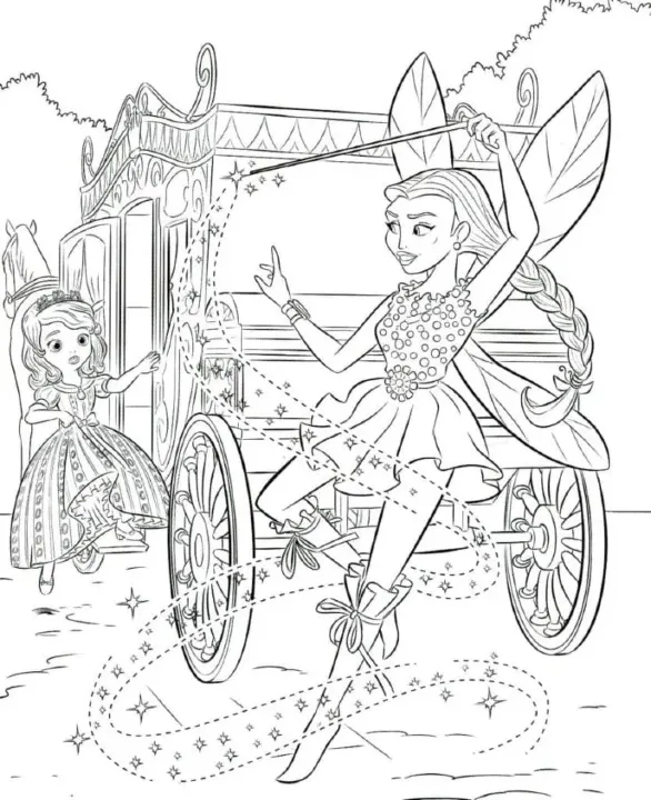 Dibujos para colorear e imprimir Sofia The First