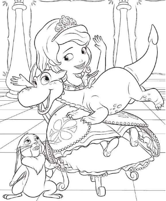 Dibujos para colorear e imprimir Sofia The First