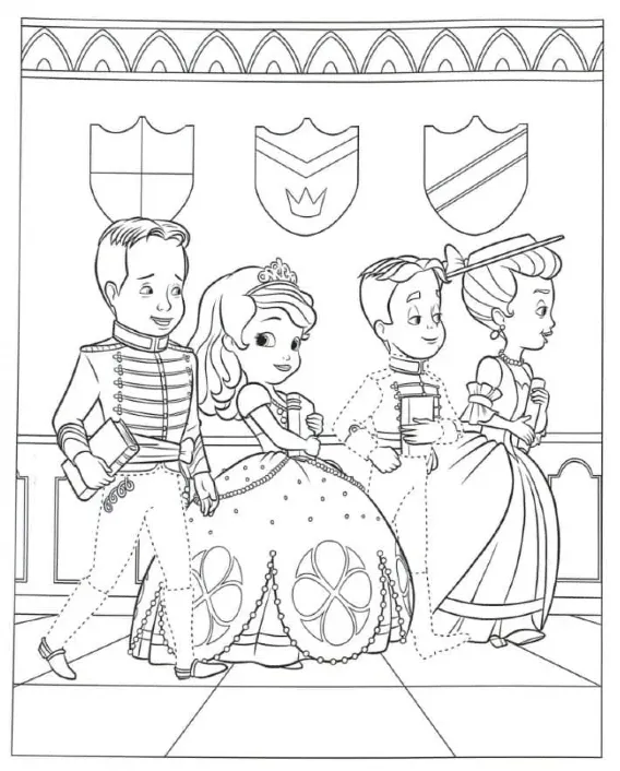 Dibujos para colorear e imprimir Sofia The First