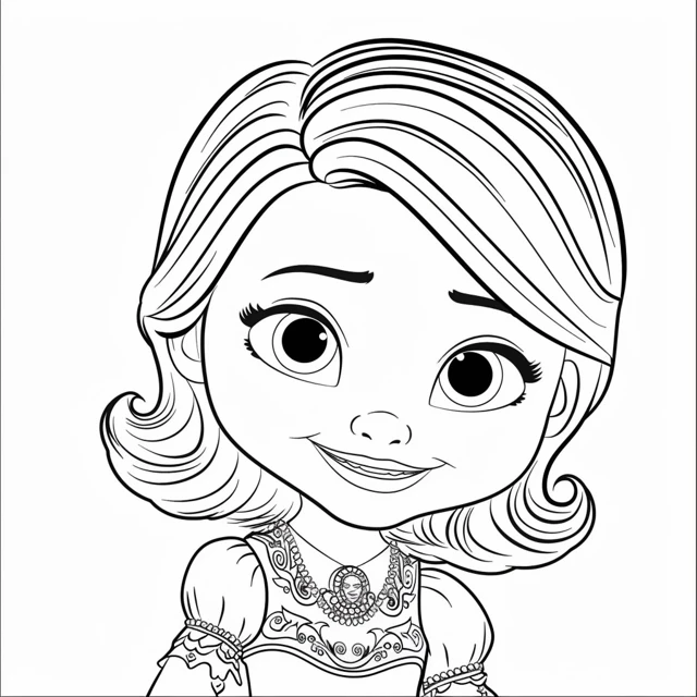 Dibujos para colorear e imprimir Sofia The First