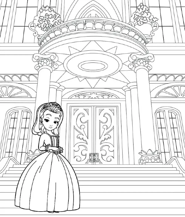 Dibujos para colorear e imprimir Sofia The First