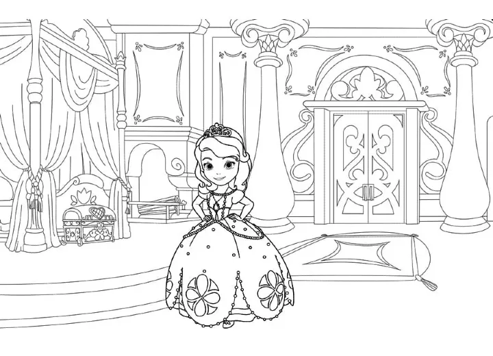 Dibujos para colorear e imprimir Sofia The First