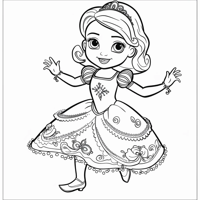 Dibujos para colorear e imprimir Sofia The First