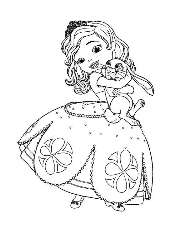 Dibujos para colorear e imprimir Sofia The First