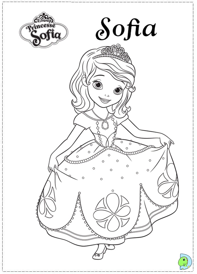 Dibujos para colorear e imprimir Sofia The First